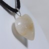 Pendentif Cœur - Quartz Rutile