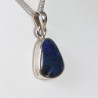 Pendentif Opale Noire d'Australie sertie argent 925