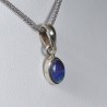 Pendentif Opale Noire d'Australie sertie argent 925