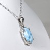 Pendentif Larimar serti argent