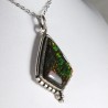pendentif serti argent 925 - Ammolite