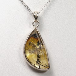 Quartz dendritique - Serti Argent 925