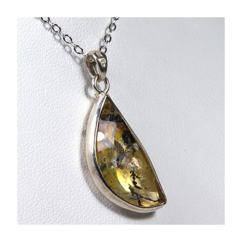 Quartz dendritique - Serti Argent 925