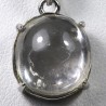 Pendentif serti argent 925 - Quartz à bulle
