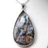 Pendentif serti argent 925 - Labradorite