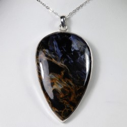 Pendentif serti argent 925 - Pietersite