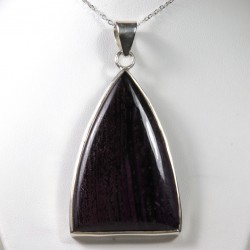 Pendentif Sugilite - Serti en Argent 925