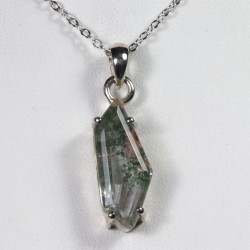 Pendentif Quartz Chlorite - Serti en Argent 925