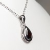 Pendentif serti argent 925 - Grenat