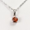 Pendentif serti argent 925 - Grenat Spessartite