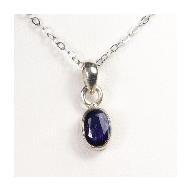 Pendentif serti en Argent - Cyanite