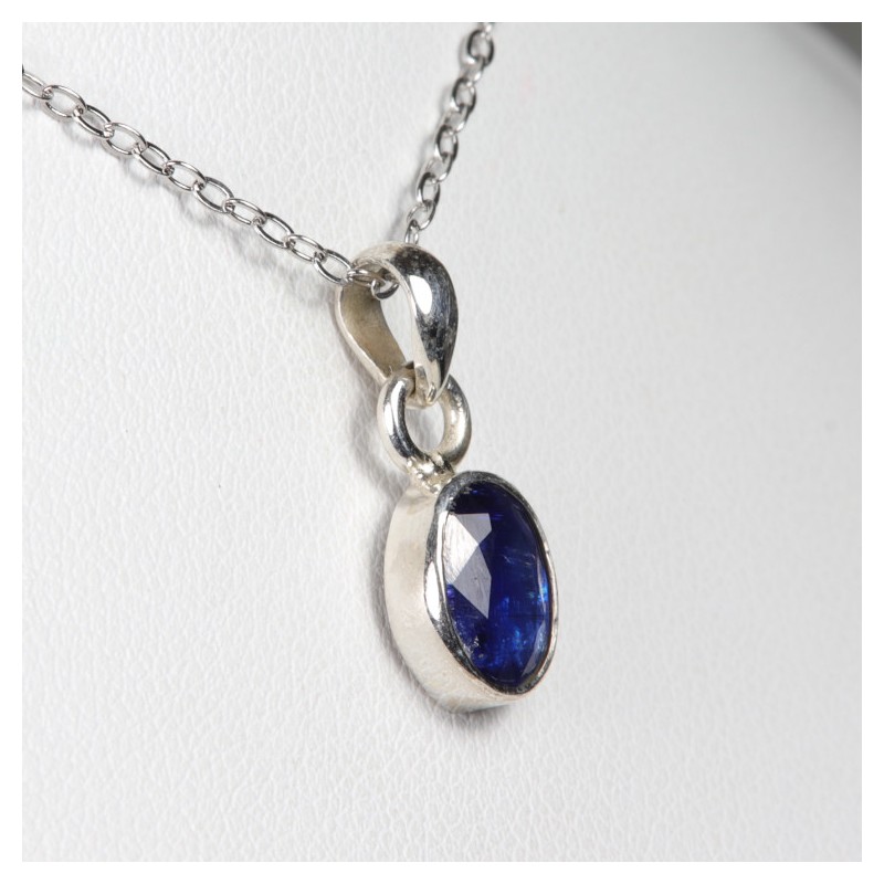Pendentif serti en Argent - Cyanite