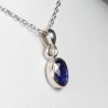Pendentif serti en Argent - Cyanite