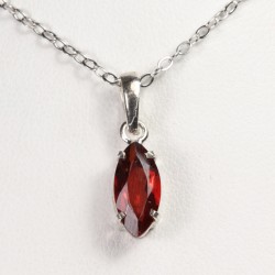 Pendentif serti argent 925 - Grenat
