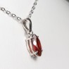 Pendentif serti argent 925 - Grenat