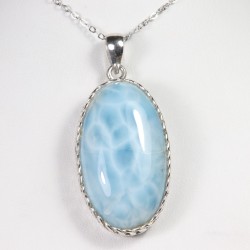 Pendentif Larimar - Argent 925