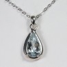 Pendentif Aigue Marine - Argent 925