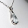 Pendentif Aigue Marine - Argent 925