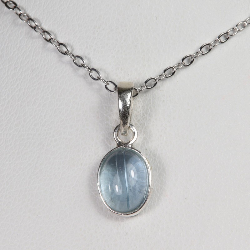 Pendentif Aigue Marine - Argent 925