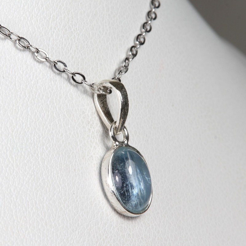 Pendentif Aigue Marine - Argent 925