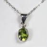 Pendentif serti Argent - Péridot