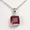 Pendentif Tourmaline Rose - Argent 925