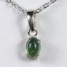 Pendentif Tourmaline bleue et verte - Argent 925
