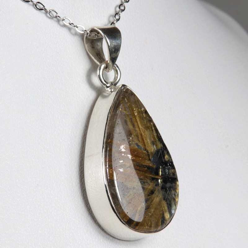 Pendentif Argent 925 - Quartz rutile
