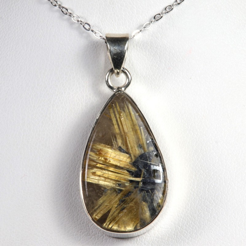Pendentif Argent 925 - Quartz rutile