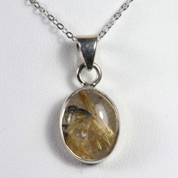 Pendentif Argent 925 - Quartz rutile