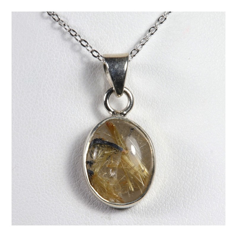 Pendentif Argent 925 - Quartz rutile