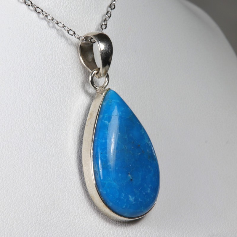 Pendentif Turquoise - Argent 925
