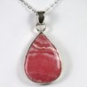 Pendentif serti argent 925 - Rhodochrosite