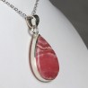 Pendentif serti argent 925 - Rhodochrosite