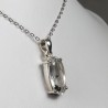 Pendentif serti argent 925 - Quartz à inclusion
