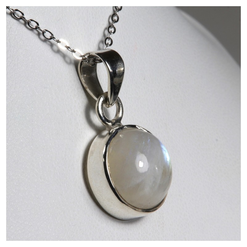 Pendentif serti argent 925 - Pierre de Lune