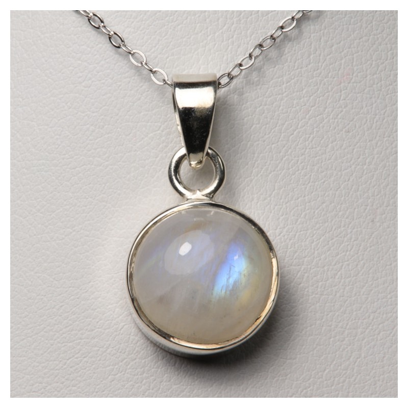 Pendentif serti argent 925 - Pierre de Lune