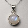 Pendentif serti argent 925 - Pierre de Lune
