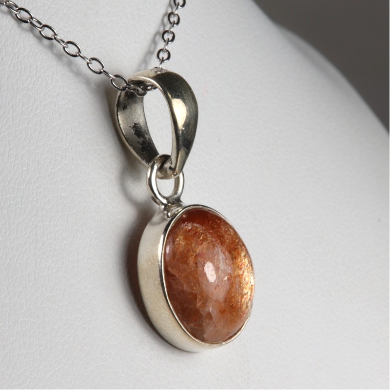 Pendentif Pierre de Soleil- Argent 925