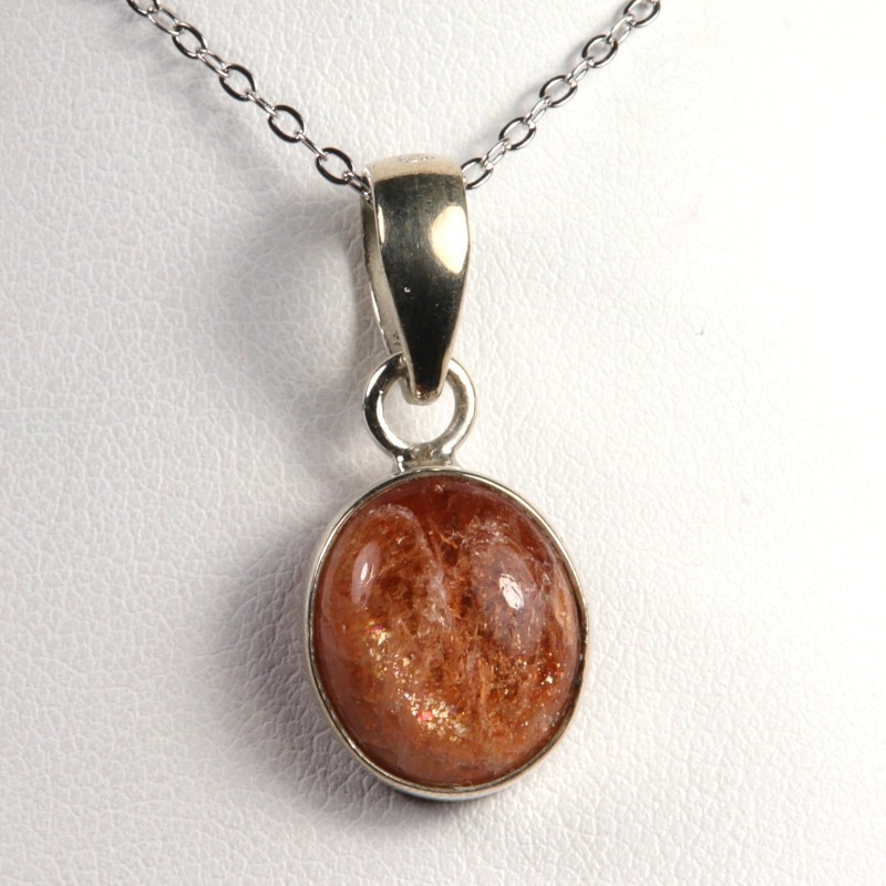 Pendentif Pierre de Soleil- Argent 925