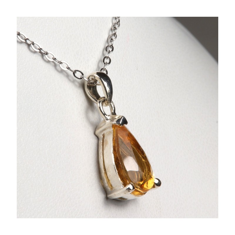 Pendentif Citrine - Argent 925