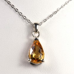 Pendentif Citrine - Argent 925