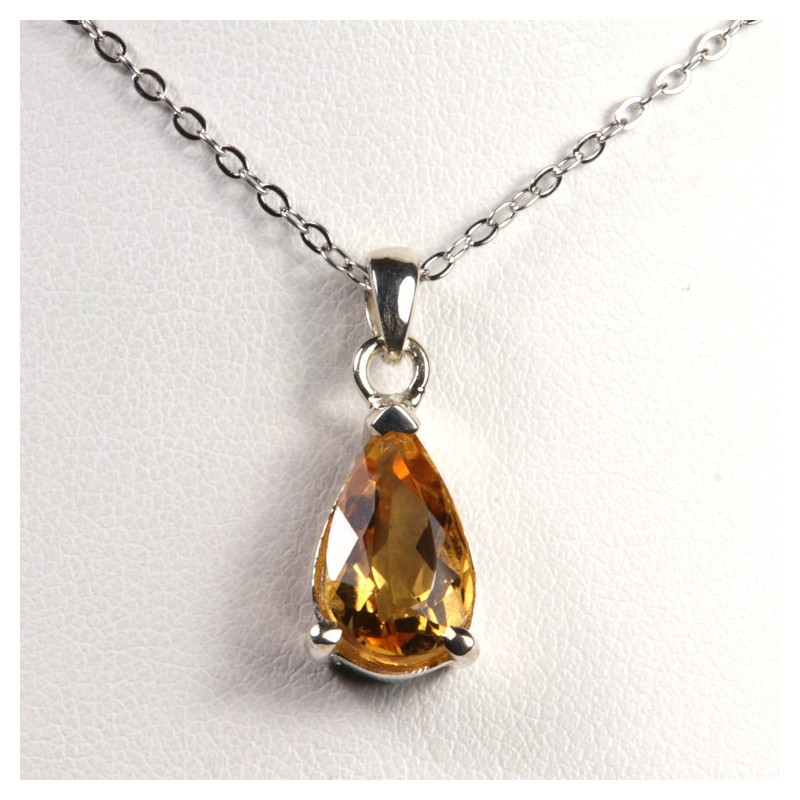 Pendentif Citrine - Argent 925