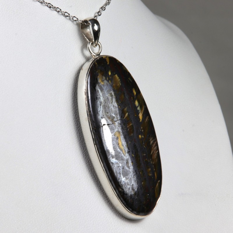 Pendentif serti argent 925 - Œil de Fer