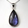 Pendentif serti argent 925 - Labradorite
