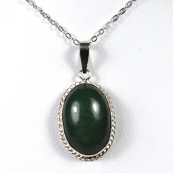 Pendentif Jade Néphrite - Argent 925