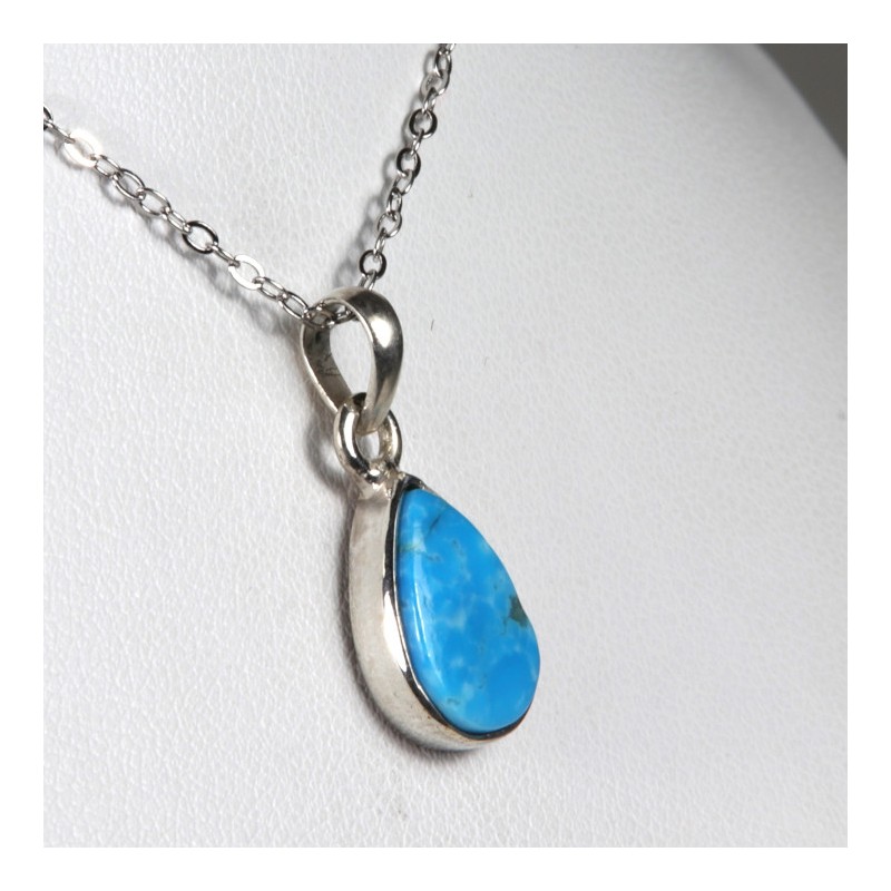 Pendentif Turquoise - Argent 925