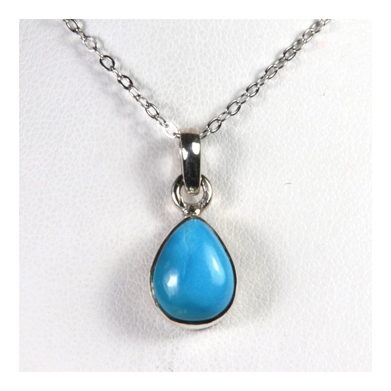 Pendentif Turquoise - Argent 925