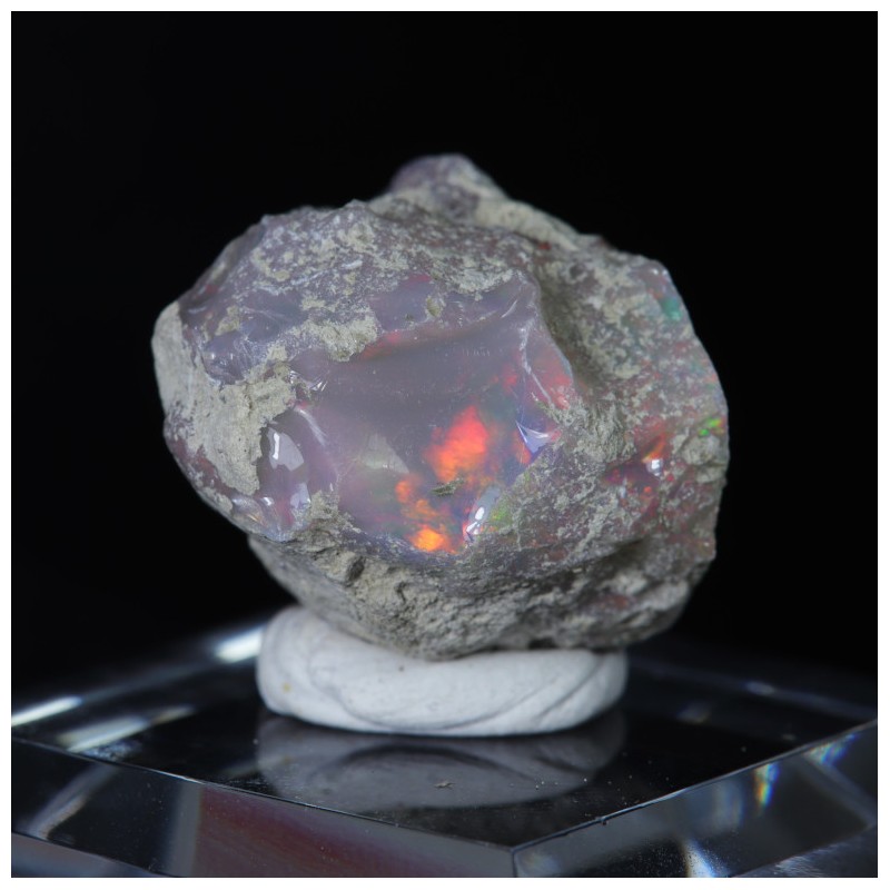 Opale noire Noble brute - Wello, Ethiopie ( 4,6 gr )