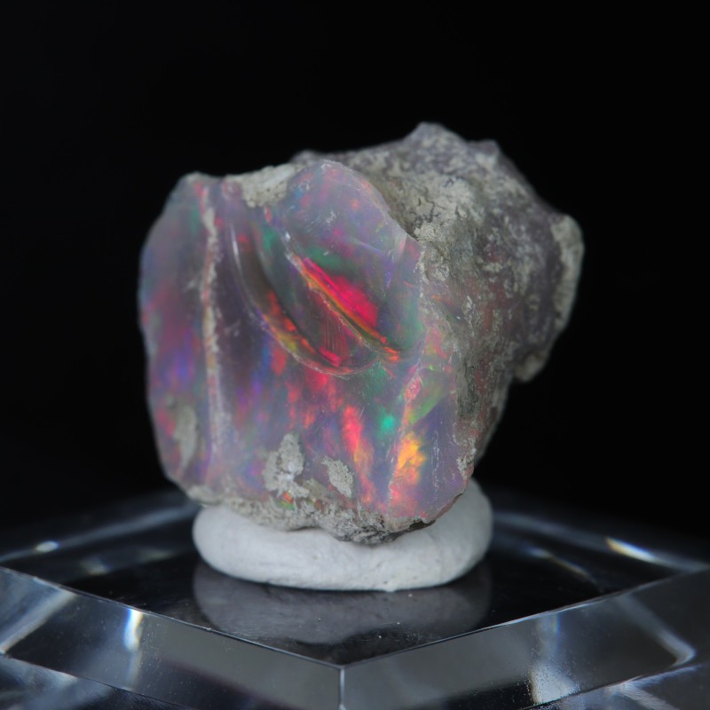 Opale noire Noble brute - Wello, Ethiopie ( 4,6 gr )